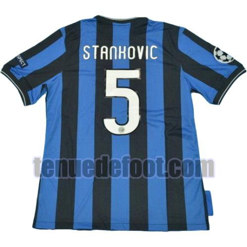 maillot stankovic 5 inter milan ucl 2010-2011 domicile bleu