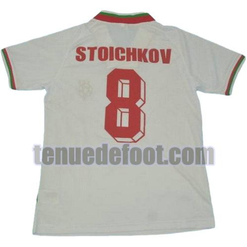 maillot stoichkov 8 bulgarie coupe du monde 1994 domicile blanc