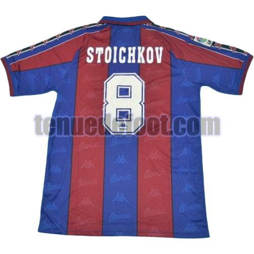 maillot stoichkov 8 fc barcelone 1996-1997 domicile rouge bleu