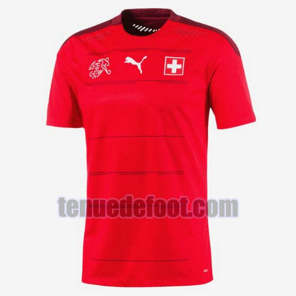 maillot suisse 2021 domicile rouge