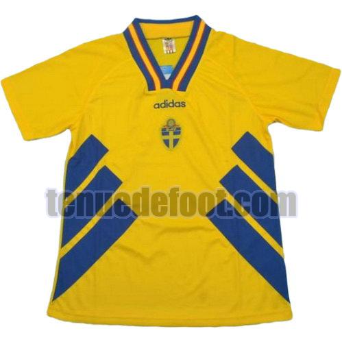 maillot suède coupe du monde 1994 domicile manche courte jaune