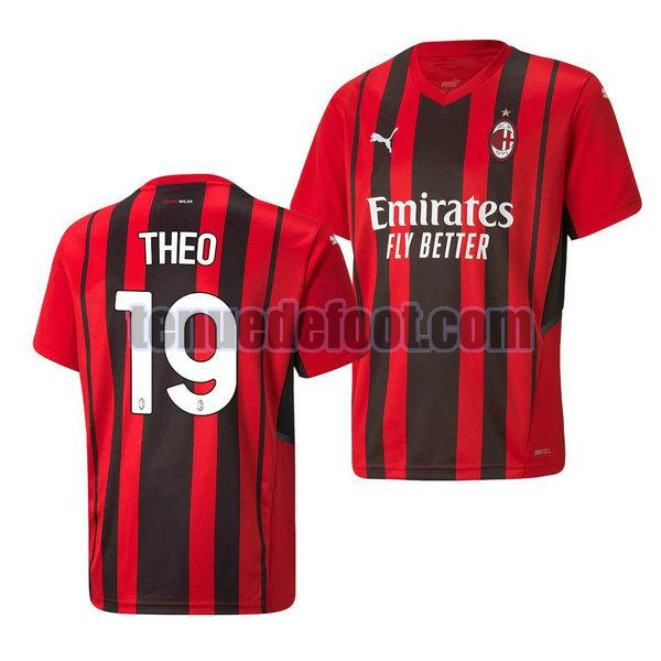 maillot theo hernandez 19 ac milan 2021 2022 domicile rouge rouge