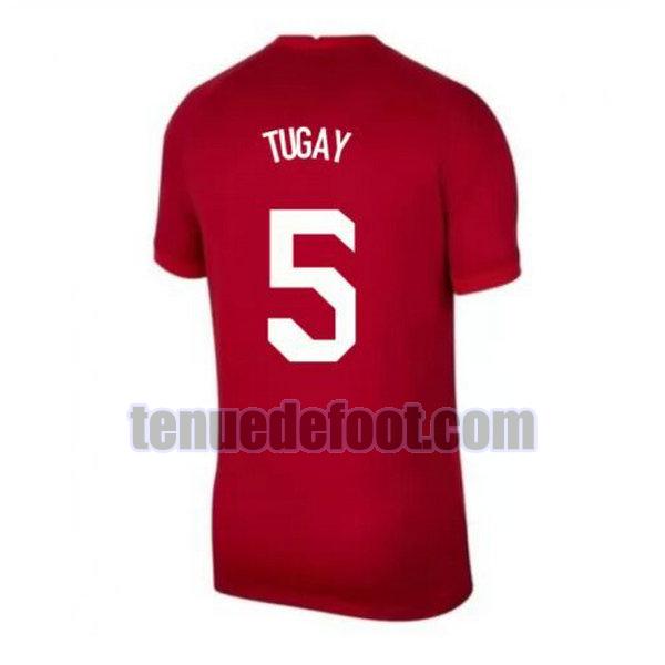 maillot tugay 5 turquie 2020 exterieur rouge