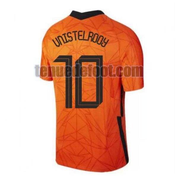 maillot v.nistelrooy 10 hollande 2020 domicile orange