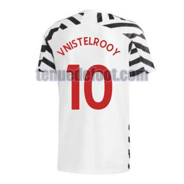 maillot v.nistelrooy 10 manchester united 2020-2021 troisième noir
