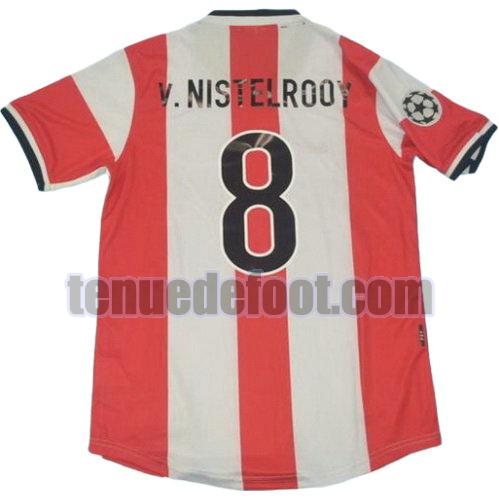 maillot v.nistelrooy 8 psv eindhoven 1998 domicile rouge