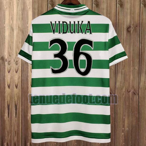 maillot viduka 36 celtic glasgow 1999-2001 domicile vert vert