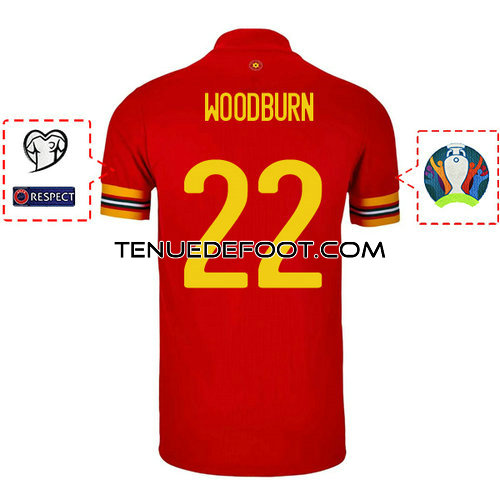 maillot woodburn 22 galles mondial 2019-2020 domicile