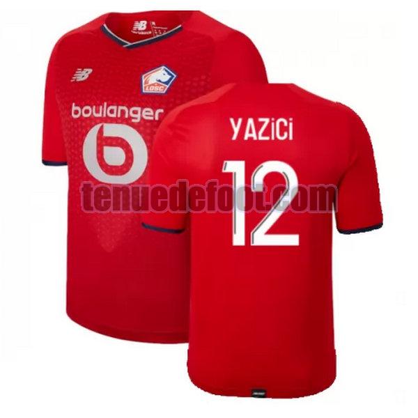 maillot yazici 12 losc lille 2021 2022 domicile rouge rouge