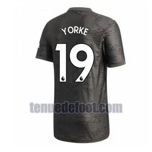 maillot yorke 19 manchester united 2020-2021 exterieur noir