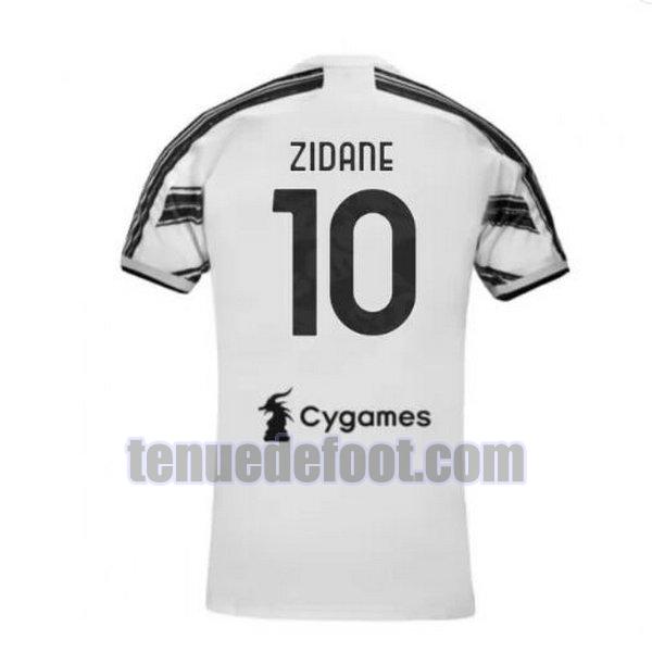 maillot zidane 10 juventus 2020-2021 domicile blanc