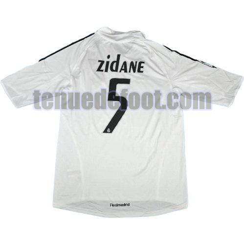 maillot zidane 5 real madrid 2005-2006 domicile blanc
