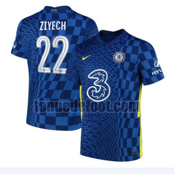maillot ziyech 22 chelsea 2021 2022 domicile bleu bleu