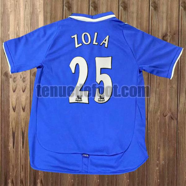 maillot zola 25 chelsea 2001-2003 domicile bleu bleu