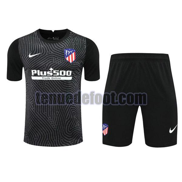 maillots+shorts atletico madrid 2021 gardien noir noir