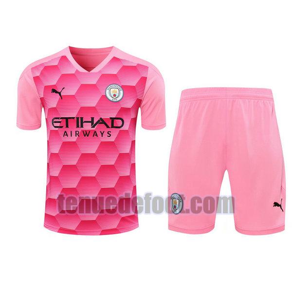 maillots+shorts manchester city 2021 gardien rose rose