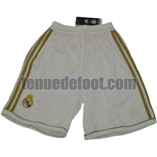 shorts real madrid 2011-2012 domicile blanc