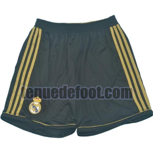 shorts real madrid 2011-2012 exterieur noir