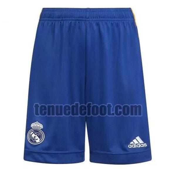 shorts real madrid 2021 2022 exterieur bleu bleu
